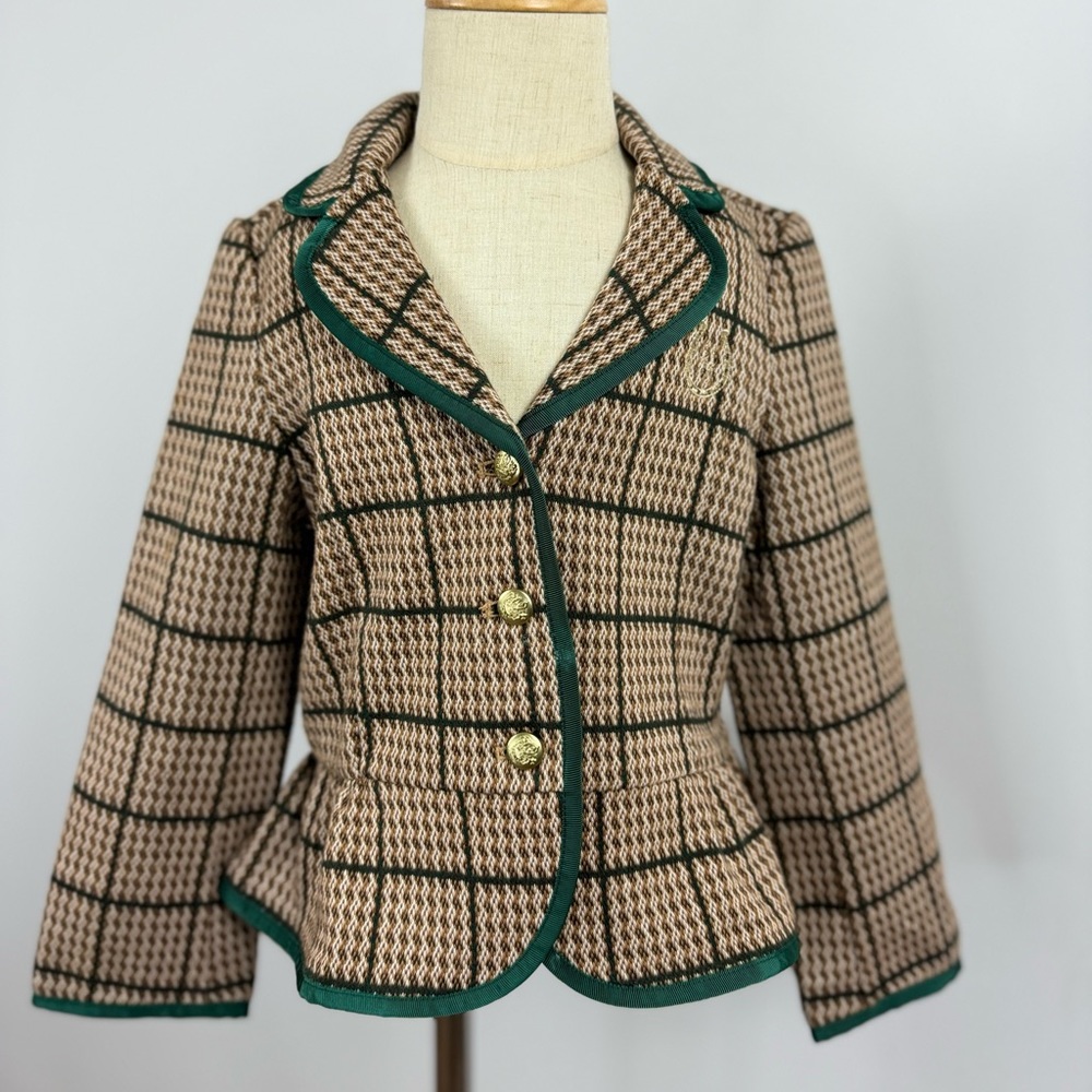 Plaid blazer Janie and Jack size 4